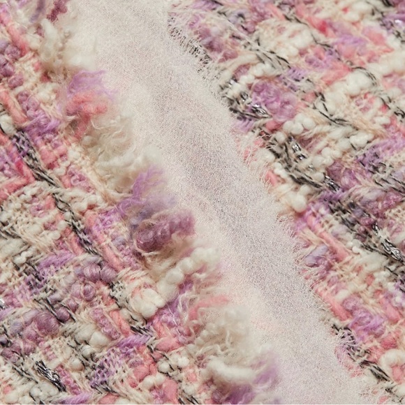 Love shack fancy Royce tweed wool blend wrap mini skirt size 6 - Picture 1 of 4